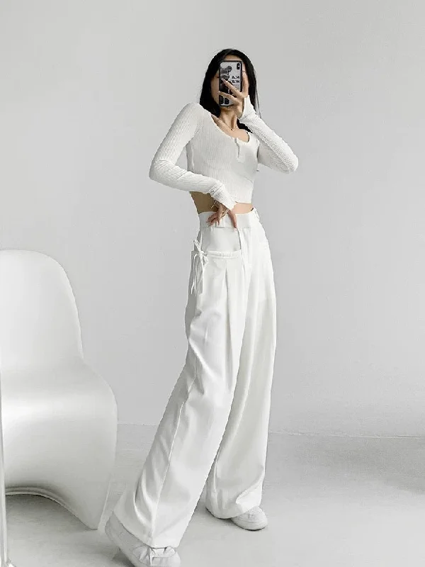 String Fling Korean Baggy Trousers