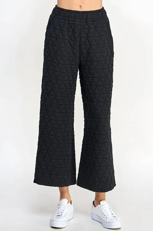 Vail Quilted Pants In Black