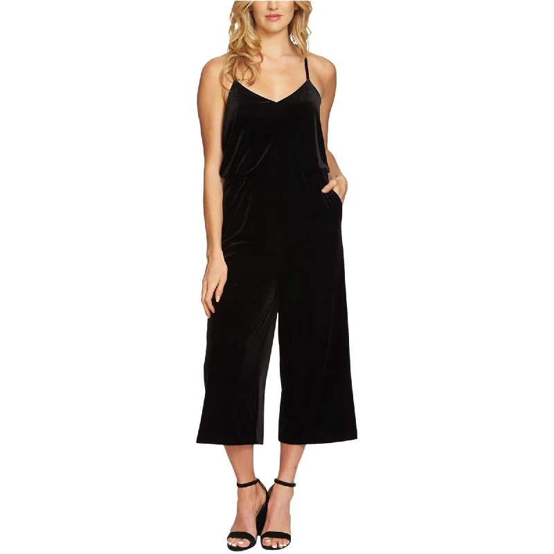 1.State Womens Velvet Racerback Jumpsuit