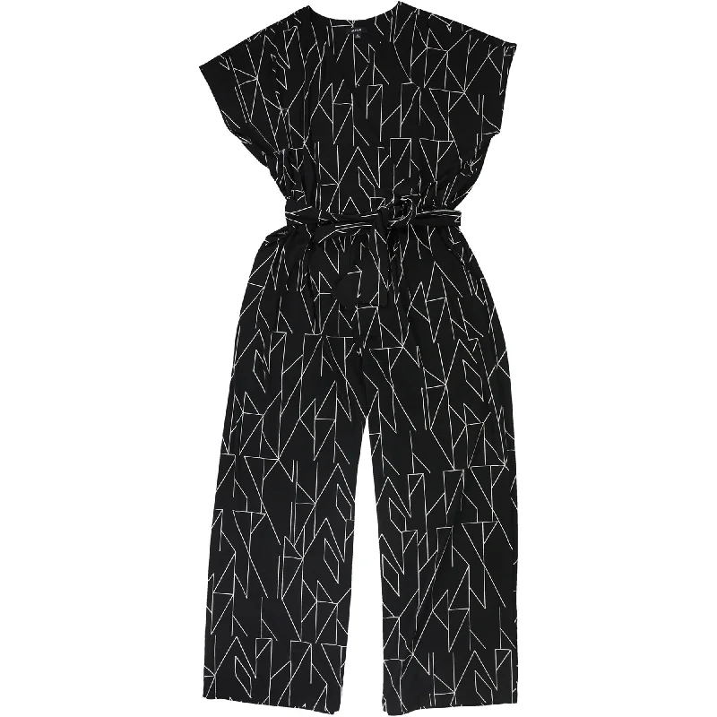 Alfani Womens Printed Wide Leg Jumpsuit