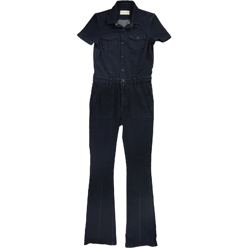 Articles of Society Womens Cloe Jumpsuit, Blue, Small