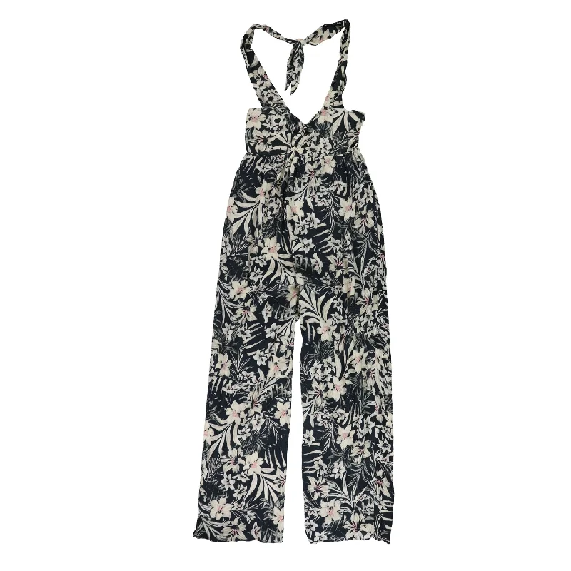 Hurley Womens Floral Print Romper Jumpsuit