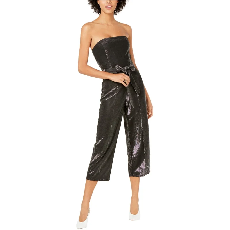 Lucy Paris Womens Alex Metallic Jumpsuit