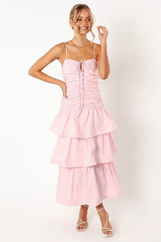 Perry Tiered Dress - Pink