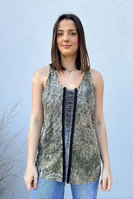 Camo Full Length Chain Middle Tank #6