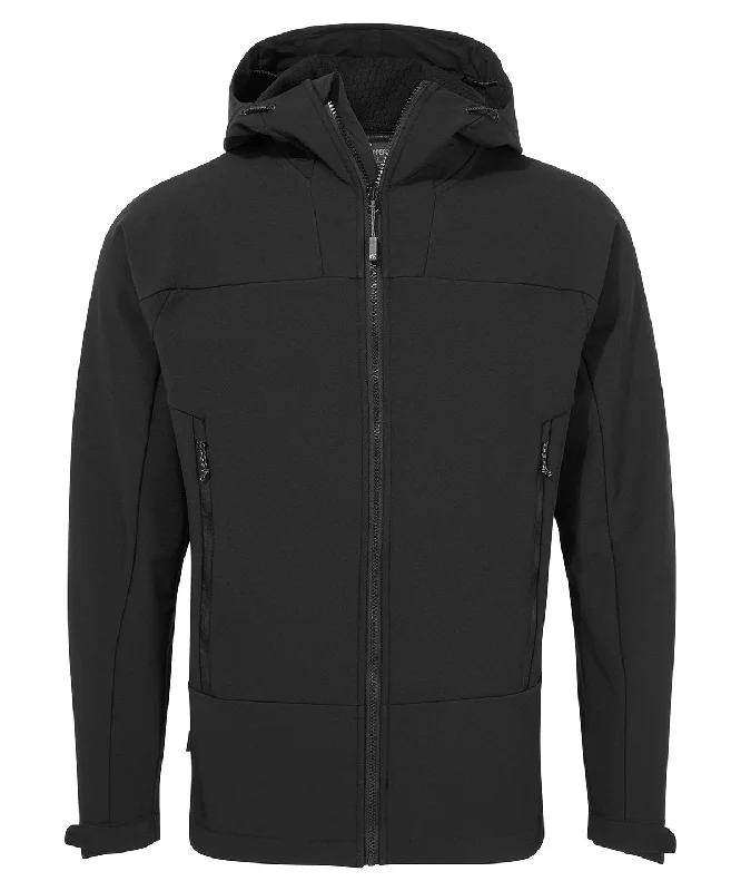 Black - Expert active hooded softshell