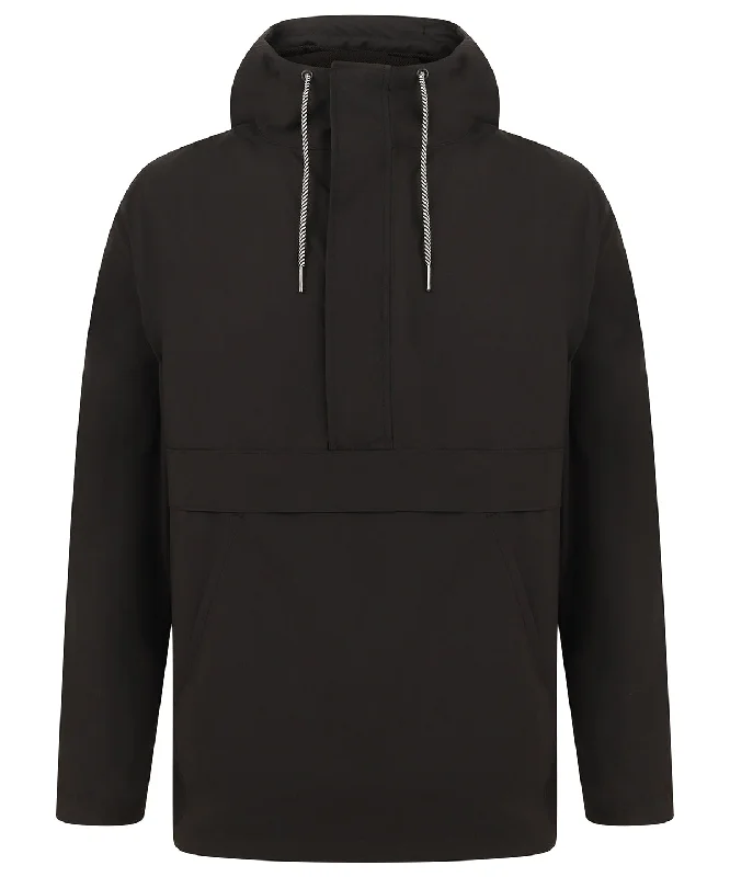 Black - Pullover half-zip jacket