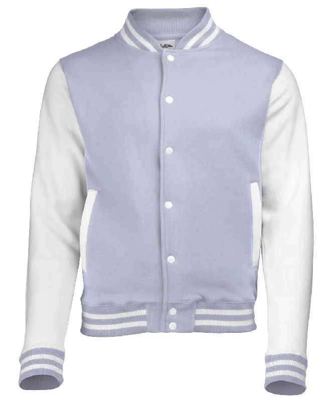 Heather Grey/White - Varsity jacket