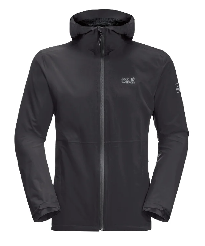 Black - Packable waterproof jacket (NL)