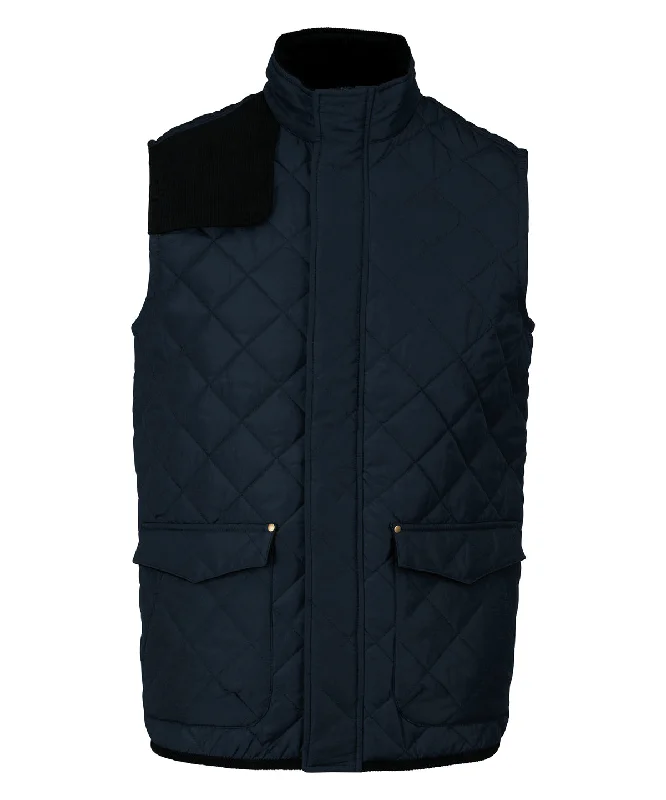 Navy/Black - Men's quilted bodywarmer