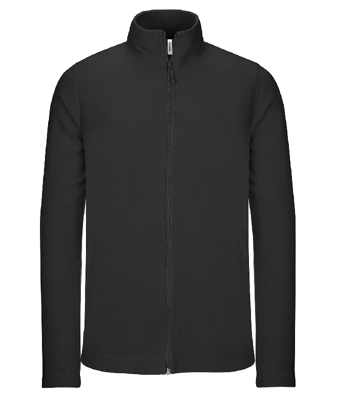 Black - Full-zip microfleece jacket