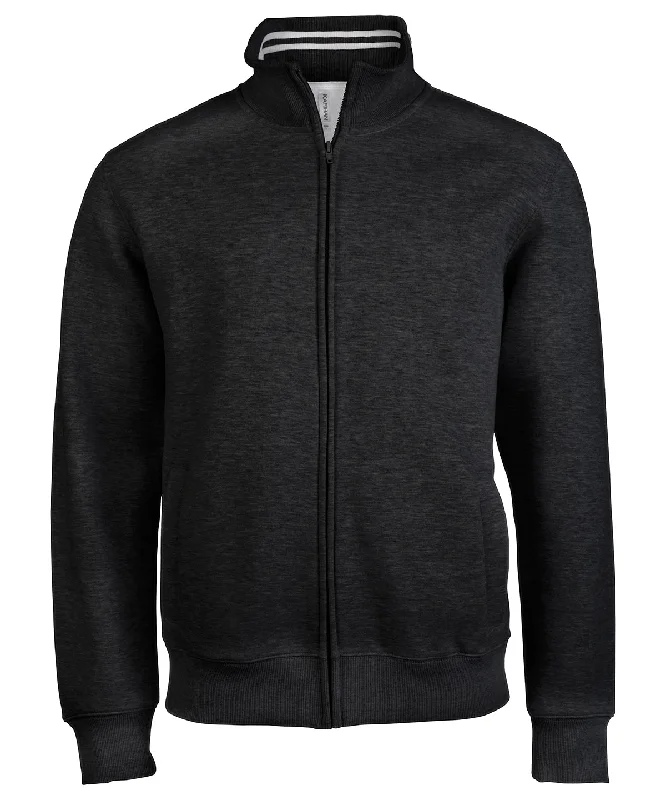 Black - Men's full zip sweat jacket