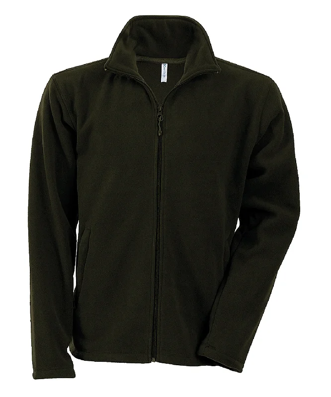 Olive - Falco full zip microfleece jacket