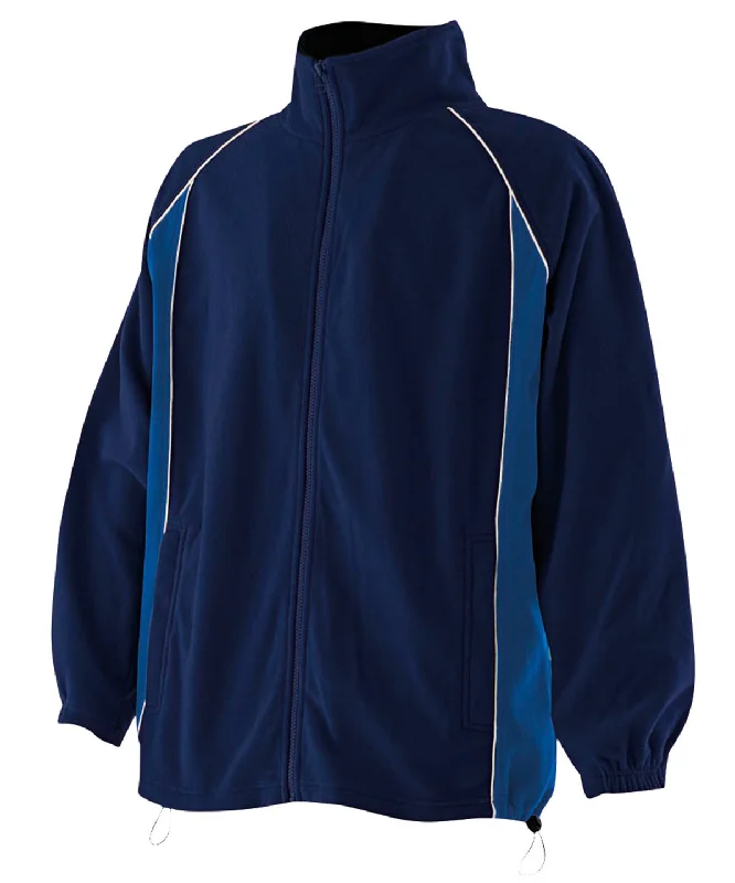 Navy/Royal/White - Piped microfleece jacket