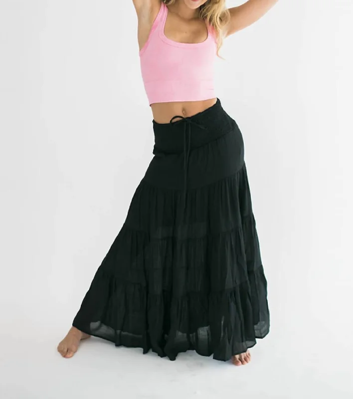 Alara Maxi Skirt In Black