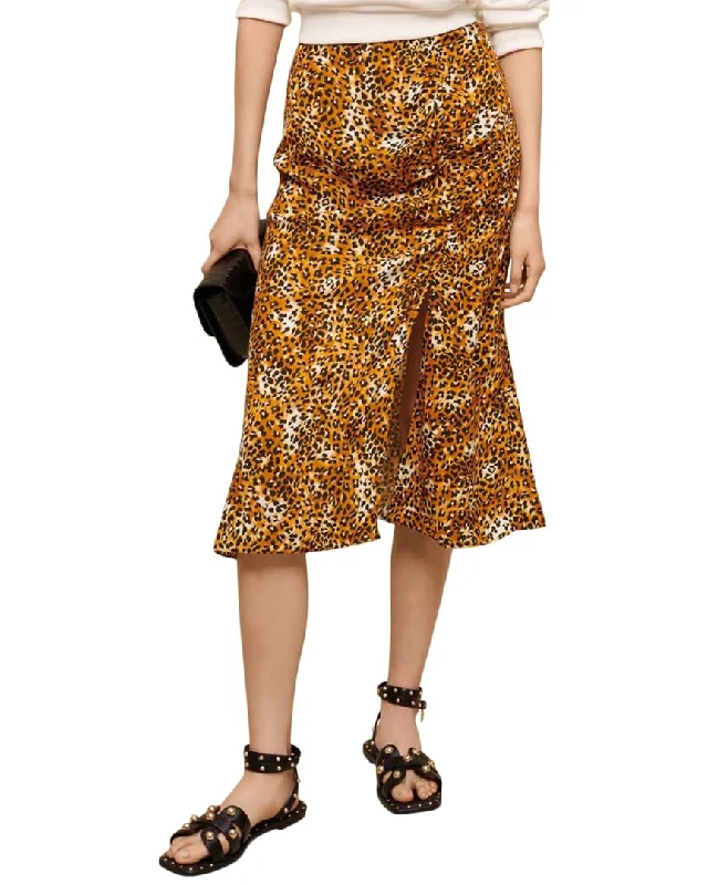 Maje Jipard Midi Skirt