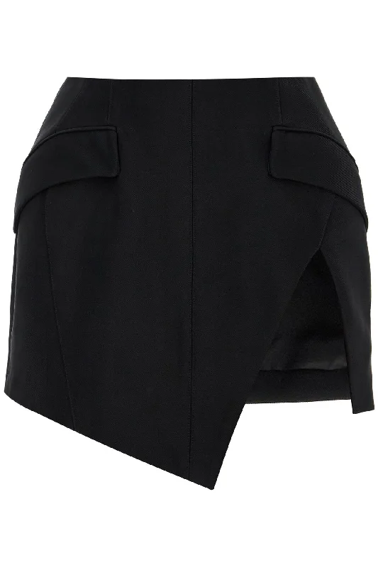 Mugler Women's Asymmetric Mini Skirt With Slit