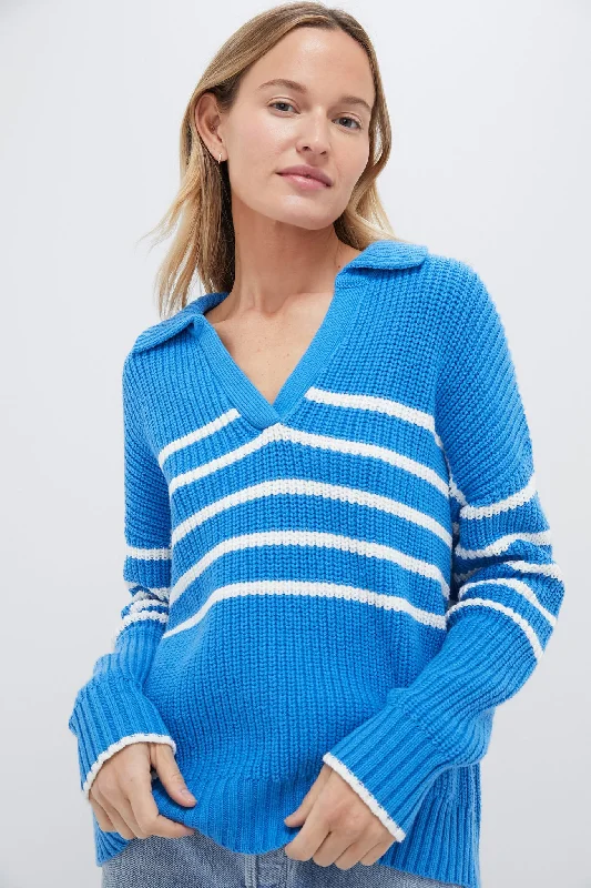 Creme Blue Kimberly Sweater