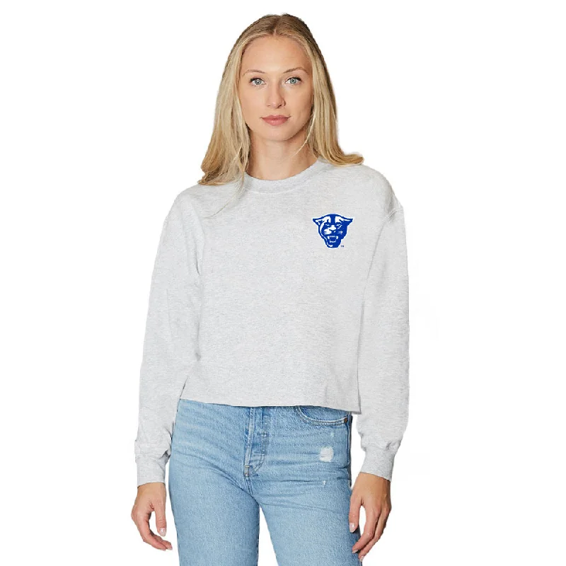 Georgia State Gray Crewneck