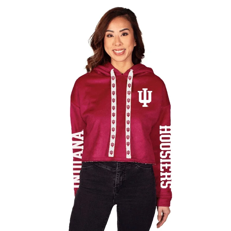 Indiana Hoosiers Crimson Varsity Furry Hoodie