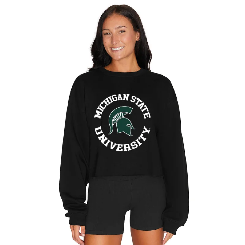 Michigan State Black Crewneck