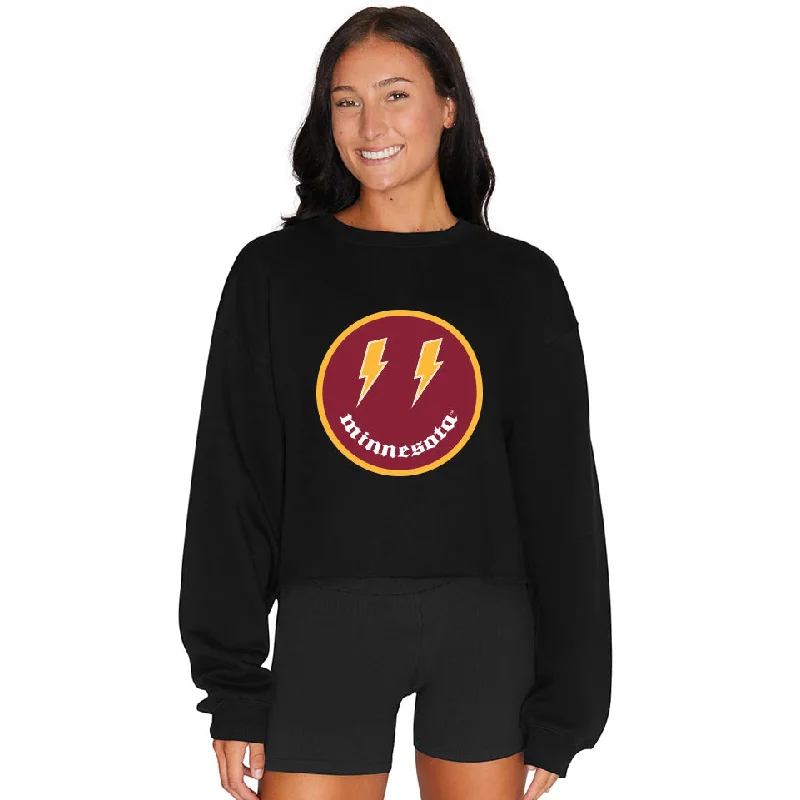 Minnesota Lightning Smile Cropped Crewneck