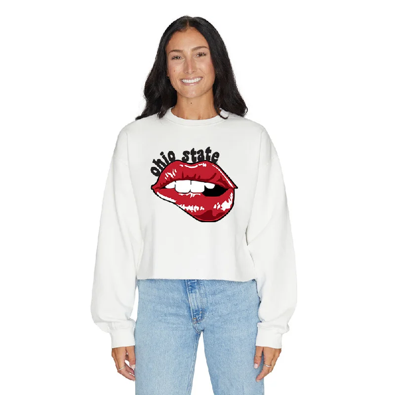 Ohio State OSU Buckeyes Lips Crewneck