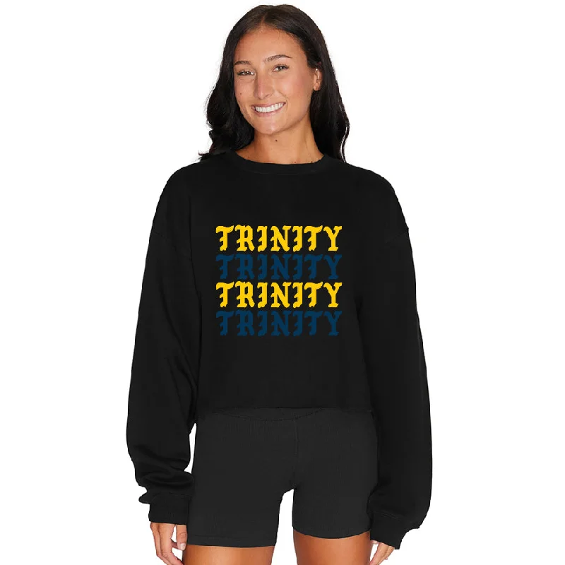 Trinity College Gothic Black Crewneck