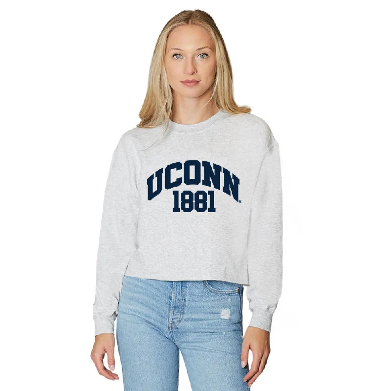 UConn Established Gray Crewneck