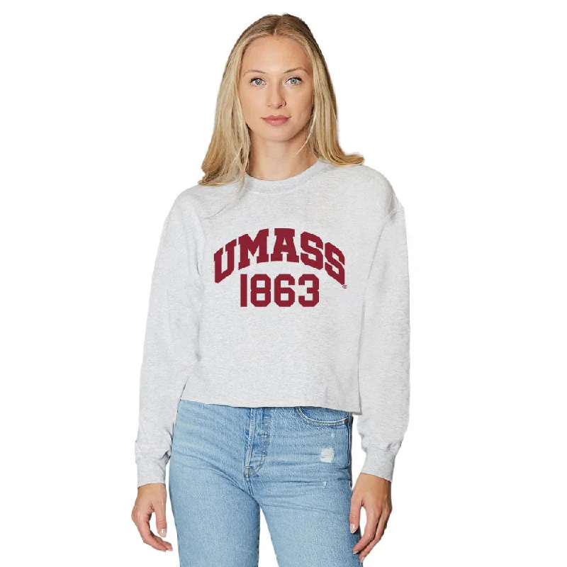 UMass Established Gray Crewneck