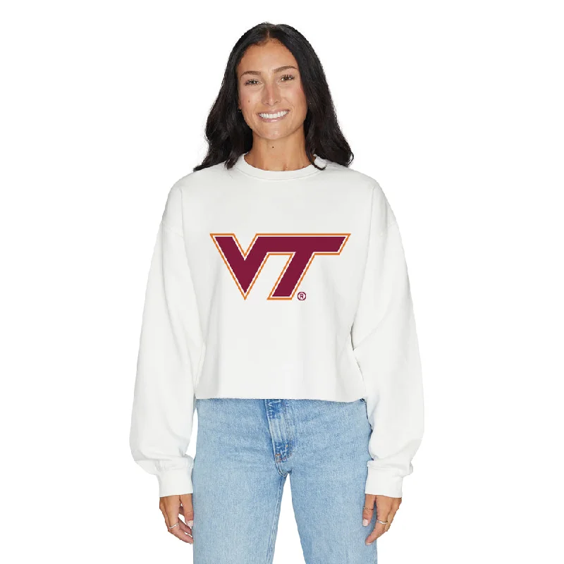 Virginia Tech White Crewneck