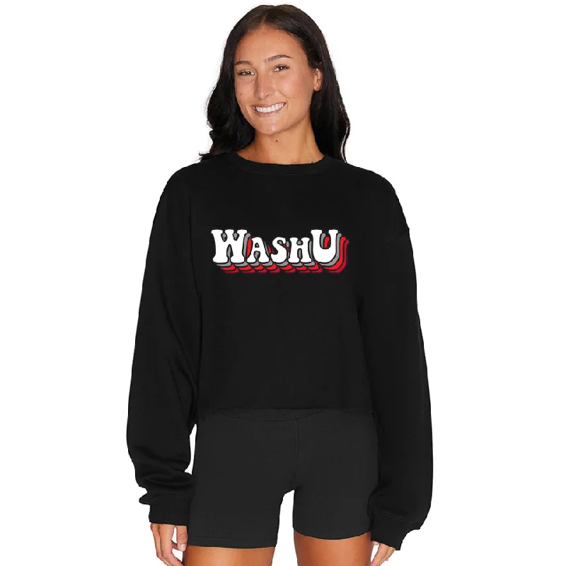 WashU Retro Cropped Crewneck