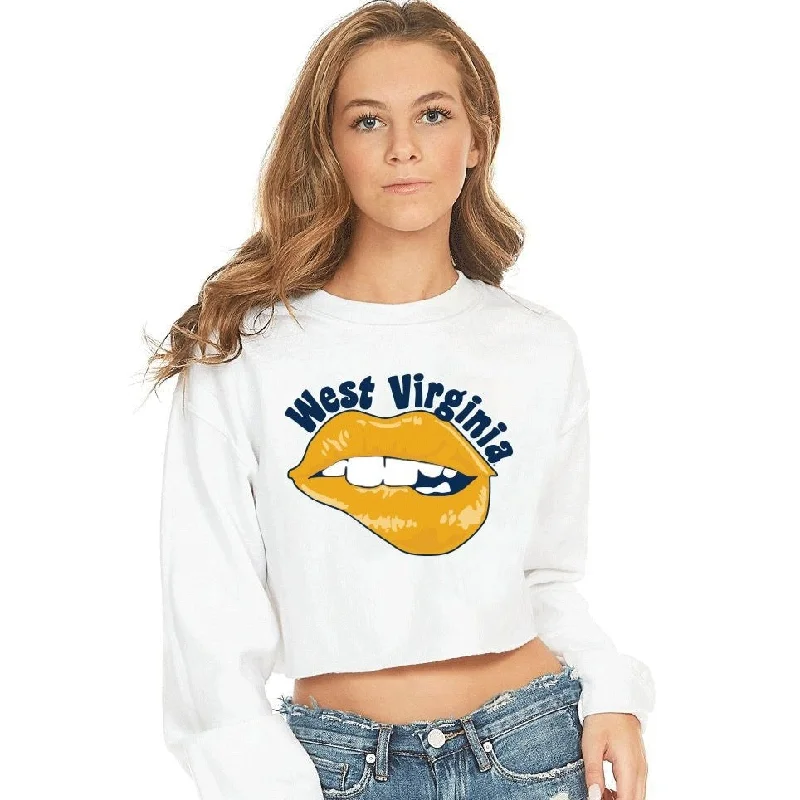 West Virginia Mountaineers Lips Crewneck