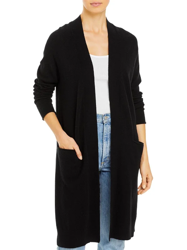 Womens Cashmere Duster Cardigan Sweater